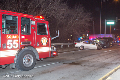 two-car multiple injury crash in Long Grove IL 2-3-16 at Lake Cook RD and IL-53 Hicks Road Larry Shapiro photographer shapirophotography.net